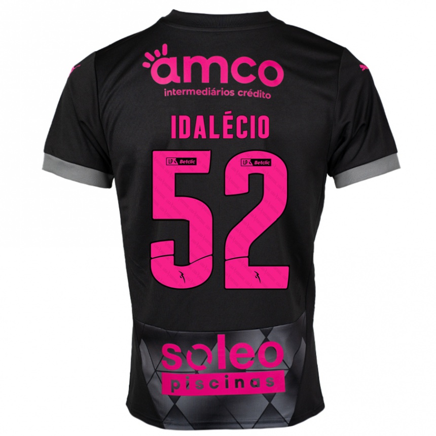 גברים כדורגל Idalécio #52 שחור ורוד הרחק ג'רזי 2024/25
