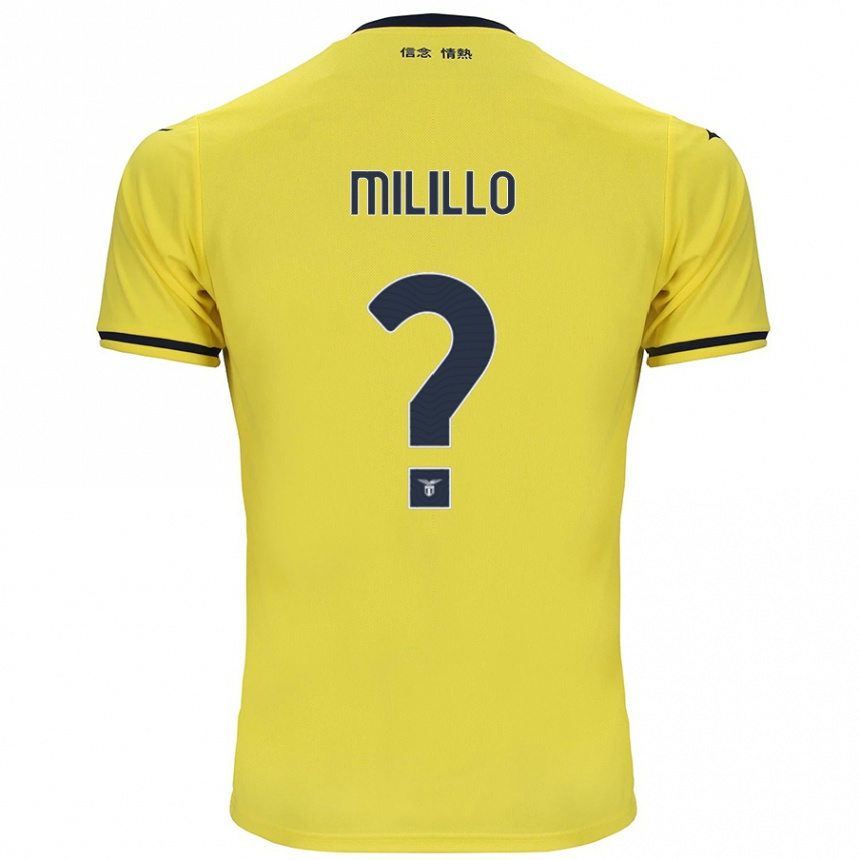 נשים כדורגל Flavio Milillo #0 צָהוֹב הרחק ג'רזי 2024/25