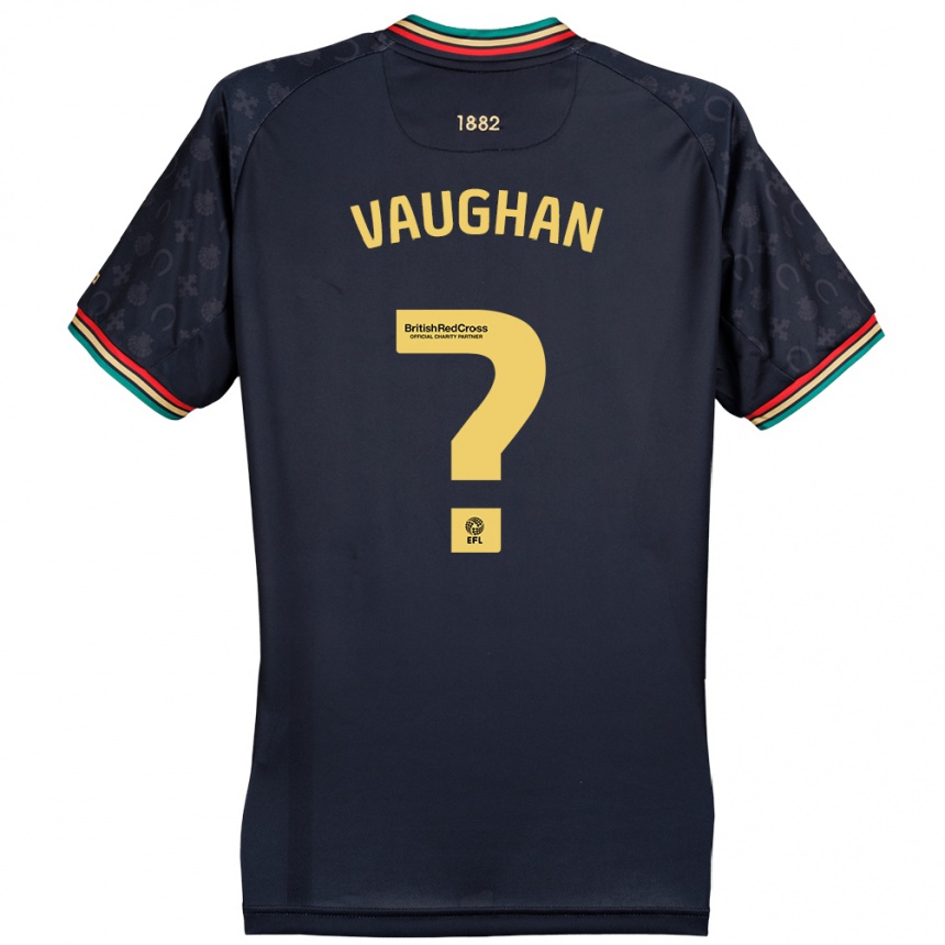 ילדים כדורגל Rohan Vaughan #0 כחול כהה כהה הרחק ג'רזי 2024/25
