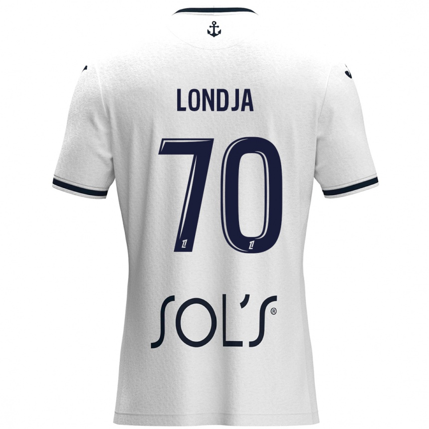 נשים כדורגל Ruben Londja #70 לבן כחול כהה הרחק ג'רזי 2024/25